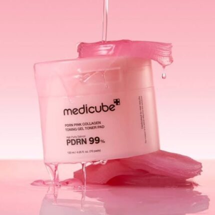 Medicube PDRN Pink Collagen Toning Gel Toner Pads 120 ml