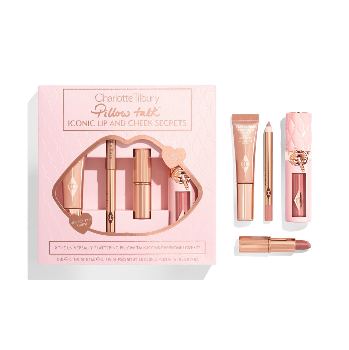 Charlotte Tilbury pillow talk iconic lip and cheek secrets kit — 1 Charlotte Tilbury pillow talk iconic lip and cheek secrets kit