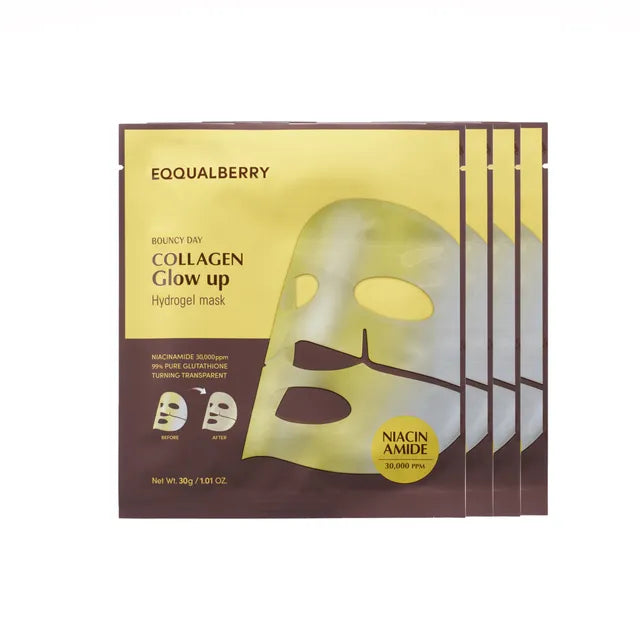 Eqqualberry Collagen Glow up Hydrogel Mask 30 gm — 1 Eqqualberry Collagen Glow up Hydrogel Mask 30 gm
