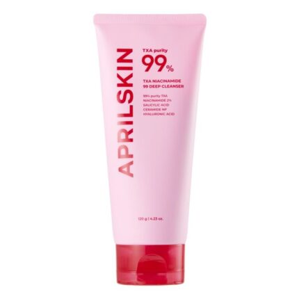 AprilSkin 99% TXA Niacinamide 99 Pore Care Pink Bubble Gum Deep Cleanser 120gm