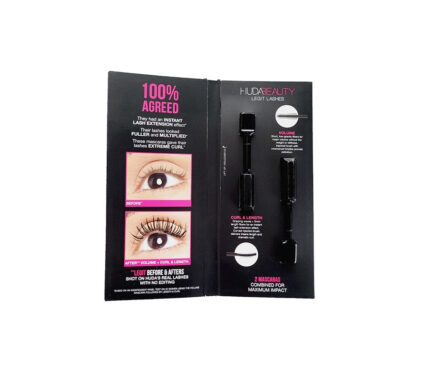 Huda Beauty LEGIT LASHES Double-Ended Volumizing and Lengthening Mascara Samples