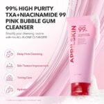 AprilSkin 99% TXA Niacinamide 99 Pore Care Pink Bubble Gum Deep Cleanser 120gm