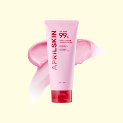 AprilSkin 99% TXA Niacinamide 99 Pore Care Pink Bubble Gum Deep Cleanser 120gm