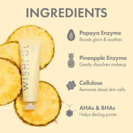 Wishful Mini Yo Glow AHA & BHA Facial Enzyme Scrub 40 ML